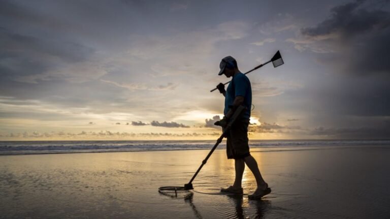 Metal Detecting at Night Time